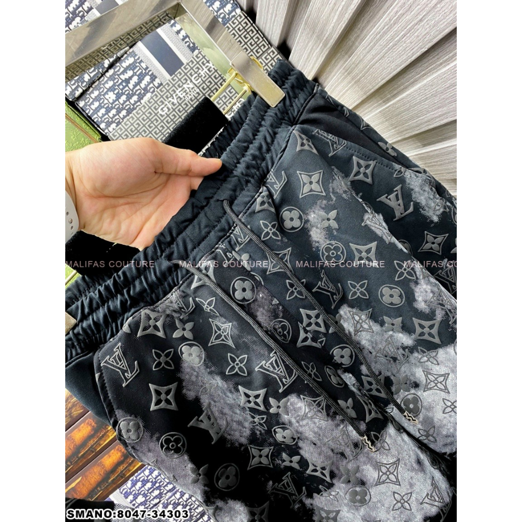 Bộ Quần áo Nam Mùa Hè Vân LV Nhung Mềm Mịn Thoáng Mát Thời Trang Hè Cho Nam hot 2023