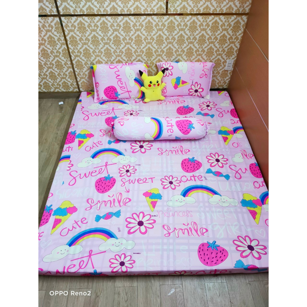 Bộ ga thun hàn quốc 4 món rẻ đẹp