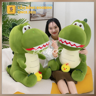 Gấu bông khủng long có gà con - khủng long xanh mềm mịn quà tặng đồ chơi độc lạ gấu bông booboo