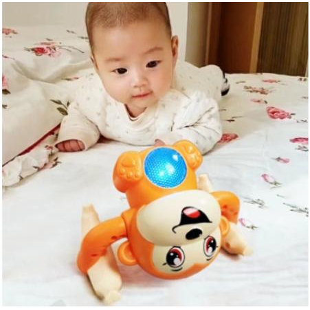 Khỉ nhào lộn vui nhộn, xoay 360 độ phát nhạc và đèn nhấp nháy đáng yêu  cho bé