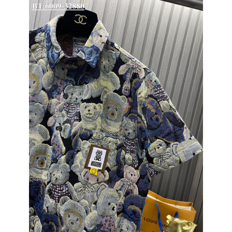 Bộ quần áo nam hàng Quảng Châu chất vải bò thô dày dặn thấm hút mồ hôi