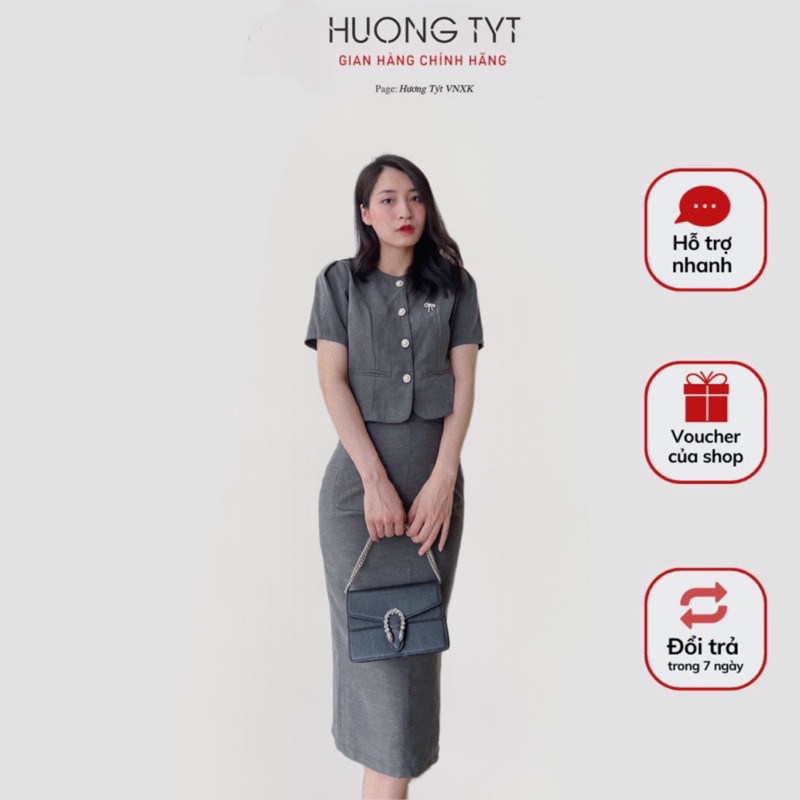 Set ngắn tay chân váy bút chì Ami Design by HuongTyt