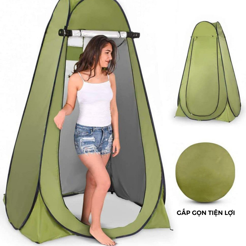 Lều thay đồ cắm trại tự bung, lều vệ sinh dã ngoại kín đáo bền đẹp dùng cho du lịch dã ngoại cắm trại tiện lợi - DCP15