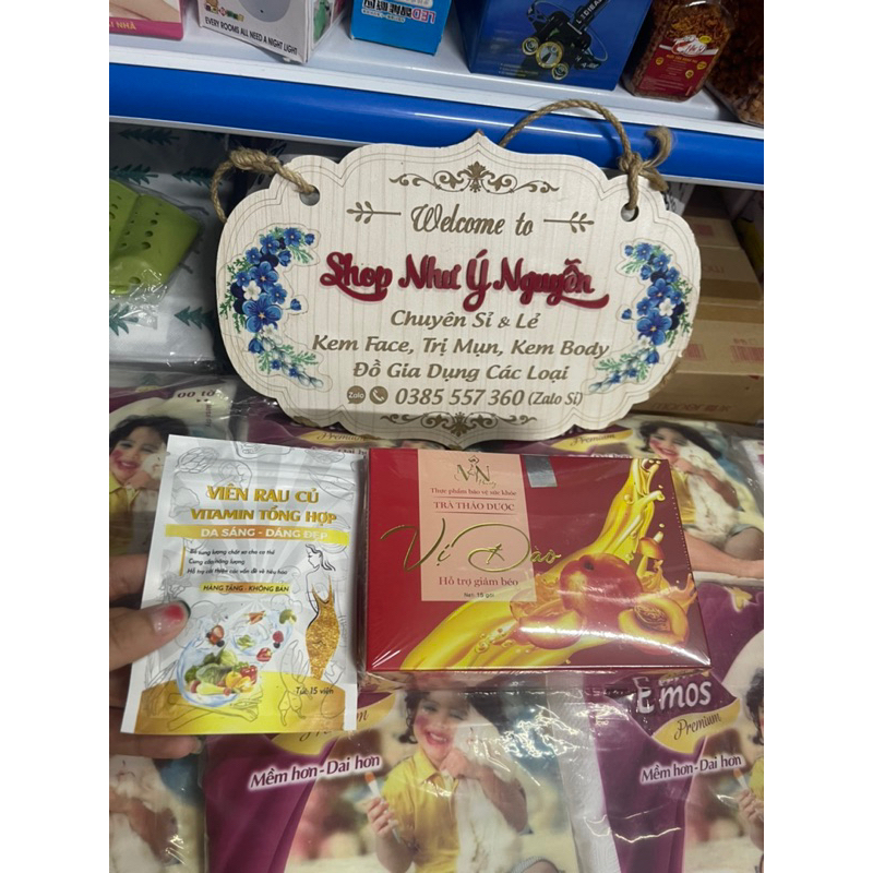 Trà giảm cân vị đào Đông Anh ( CHÍNH HÃNG )