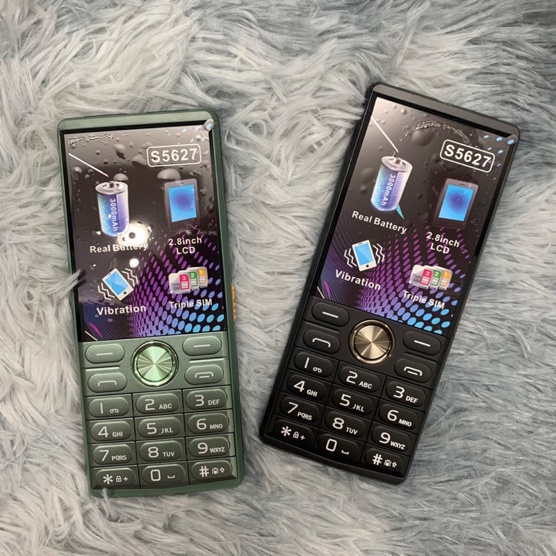 Điện thoại Nokia S5627 - 3sim - Loa to, sóng khoẻ, pin trâu, màn hình to, phím số to - Bảo hành 12 tháng