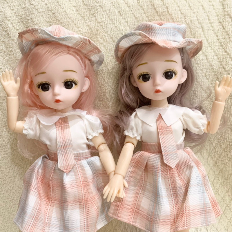 Đồ chơi búp bê công chúa mắt 3D chiều cao 30cm có khớp cử động linh hoạt