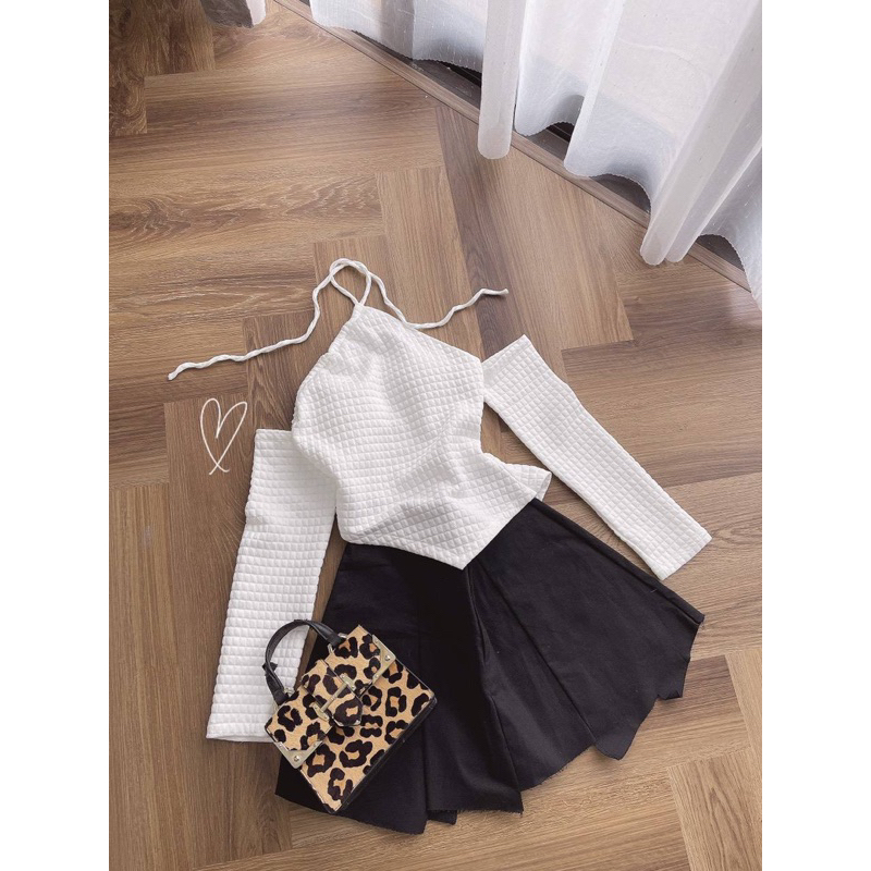 SET ÁO THUN KIỂU+ CHÂN VÁY KAKI