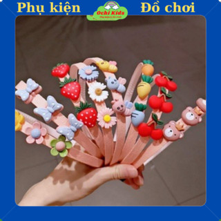 Xước tóc bờm cài tóc nhựa nhiều hình đáng yêu cho bé, băng đô cài tóc thời trang bé gái