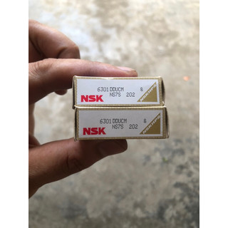 Cặp vòng bi, bạc đạn NSK Nhật dùng cho bánh trước xe Wave, Dream
