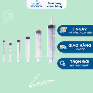 Bơm Kim Tiêm VINAHANKOOK,Ống Chích Xylanh Sử Dụng 01 lần 1cc,3cc,5cc,10cc,20cc,50cc