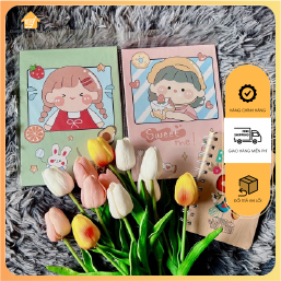 Gương trang điểm gương gấp giấy để bàn cô gái Nhật Bản DIY siêu dễ thương