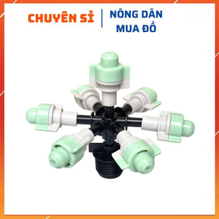 Combo 10 Béc phun sương 7 hướng  ISRAEL kèm chân ren 21- tưới lan, cây cảnh , sân vườn