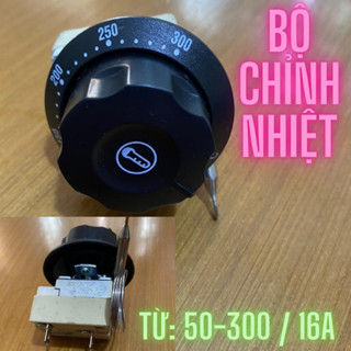 Nút vặn bếp điện, núm vặn nhiệt độ nồi chiên, bếp nướng điện từ 30 đến 110 và từ 50-300, 16a 220Vac