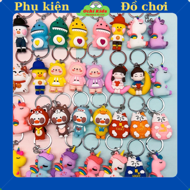 Móc treo balo, móc khoá xe, móc hoạt hình dễ thương dùng trang trí túi, cặp cho bé Ochi Kids