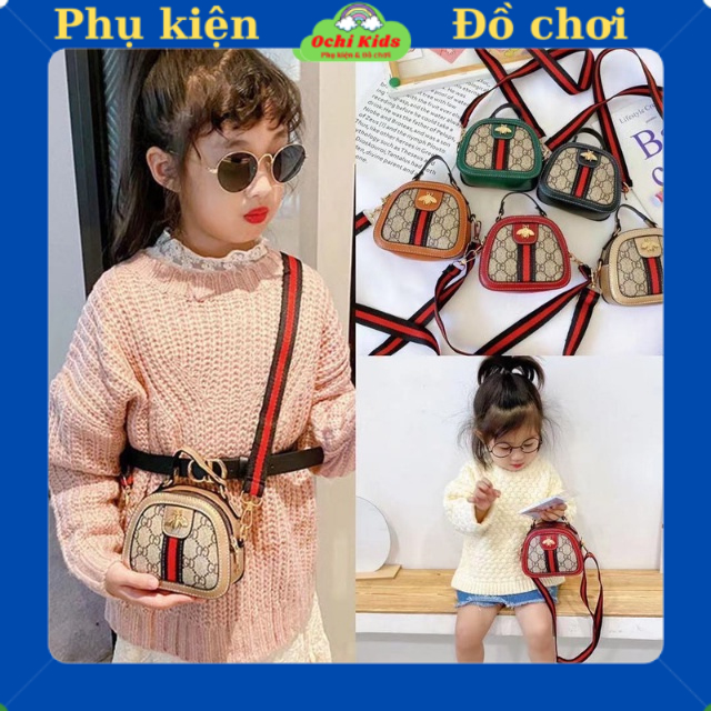 Túi xách đeo chéo dễ thương cho bé gái, giỏ xách nhỏ đeo chéo cho bé Ochi kids.