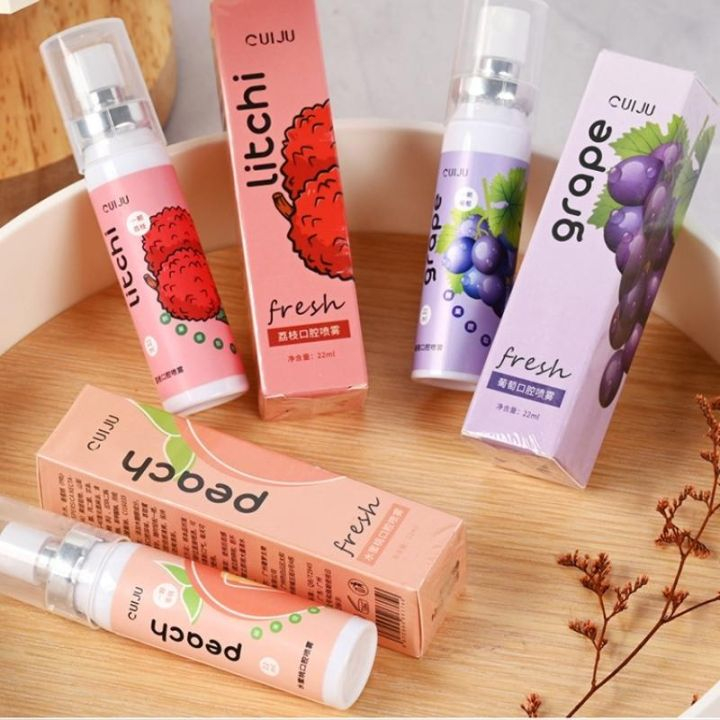 Xịt Thơm Miệng CUIJU Hoa Quả Thơm miệng sạch sẽ thơm tho