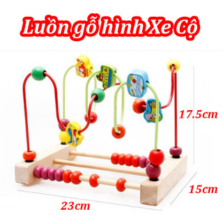 Đồ Chơi Montessori Luồn Hạt Gỗ Cho Bé Bản Đẹp