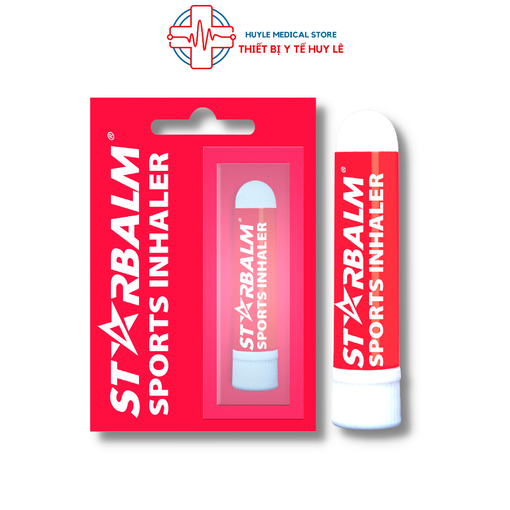 Chai hít Starbalm Sports Inhaler 1,1g chiết xuất thảo dược giúp thông mũi, hít thở sâu tốt cho hệ hô hấp - Huy Le