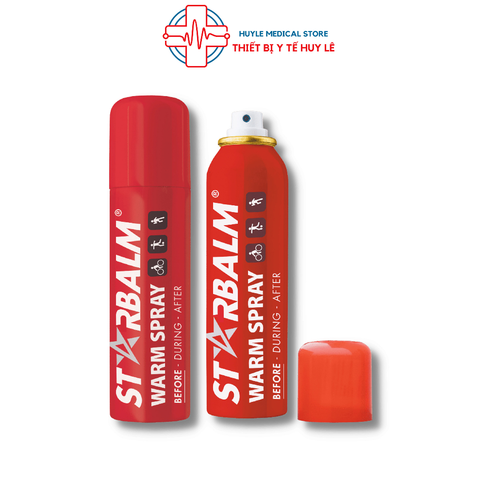 Chai xịt nóng thể thao Starbalm Warm Spray 150ml làm ấm cơ bắp trước vận động tránh chấn thương - Huy Le