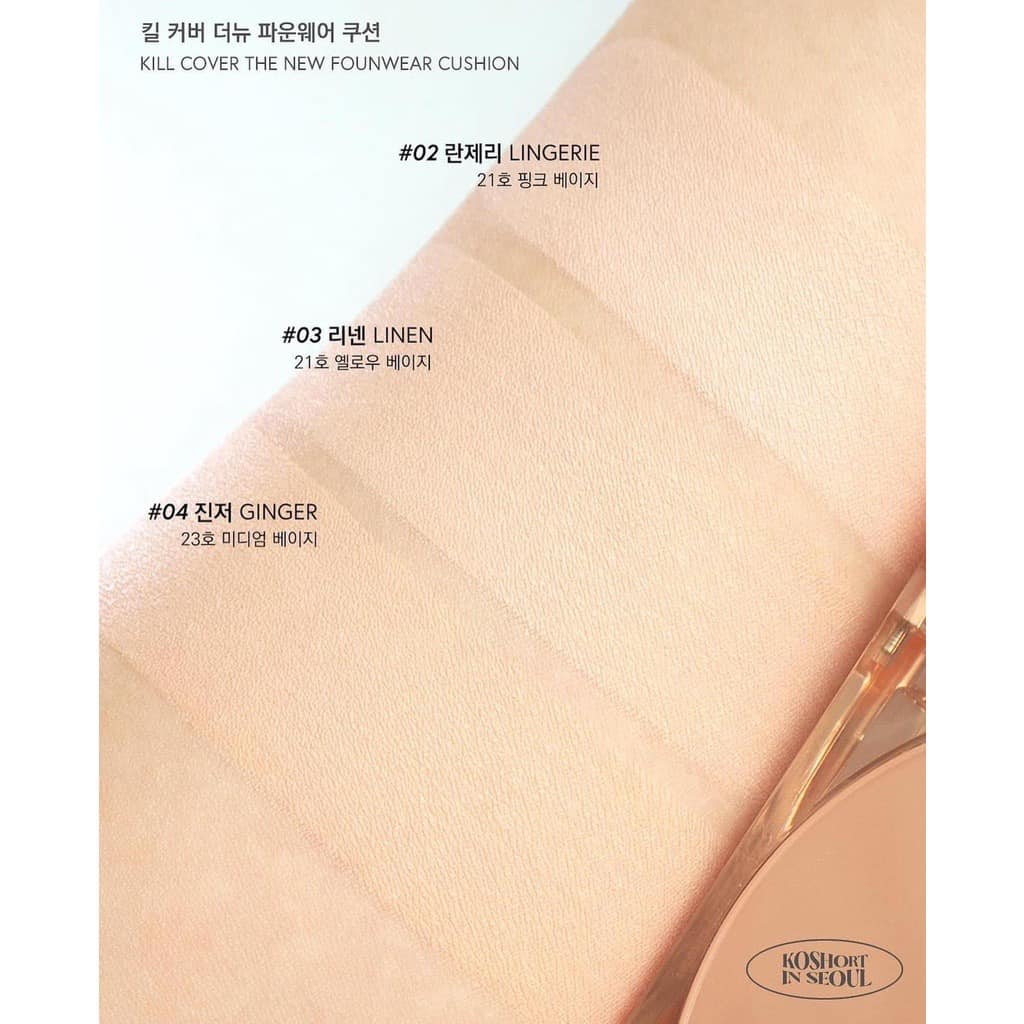 Phấn nước Clio Kill Cover The New Founwear Cushion x Koshort in Seoul Edition