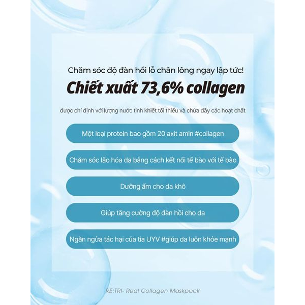 Mặt Nạ Collagen và Exosome RE:TRI
