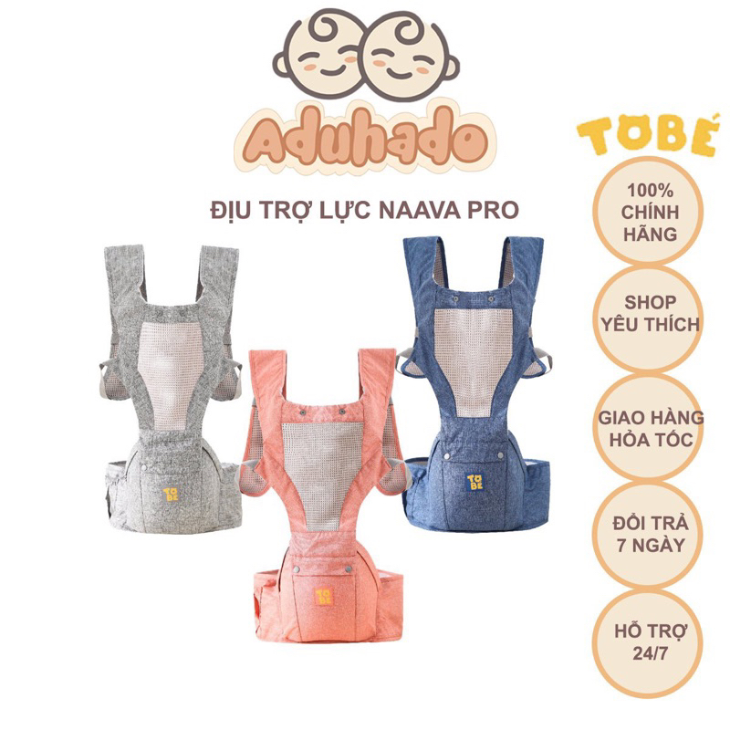 Địu Trợ Lục NAAVA PRO TOBÉ An Toàn Tiện Lợi Nhỏ Gọn Tuổi Từ 6m Dai Đỡ Hông Thoáng Khí Chốt An Toàn Bảo Vệ Cột Sống