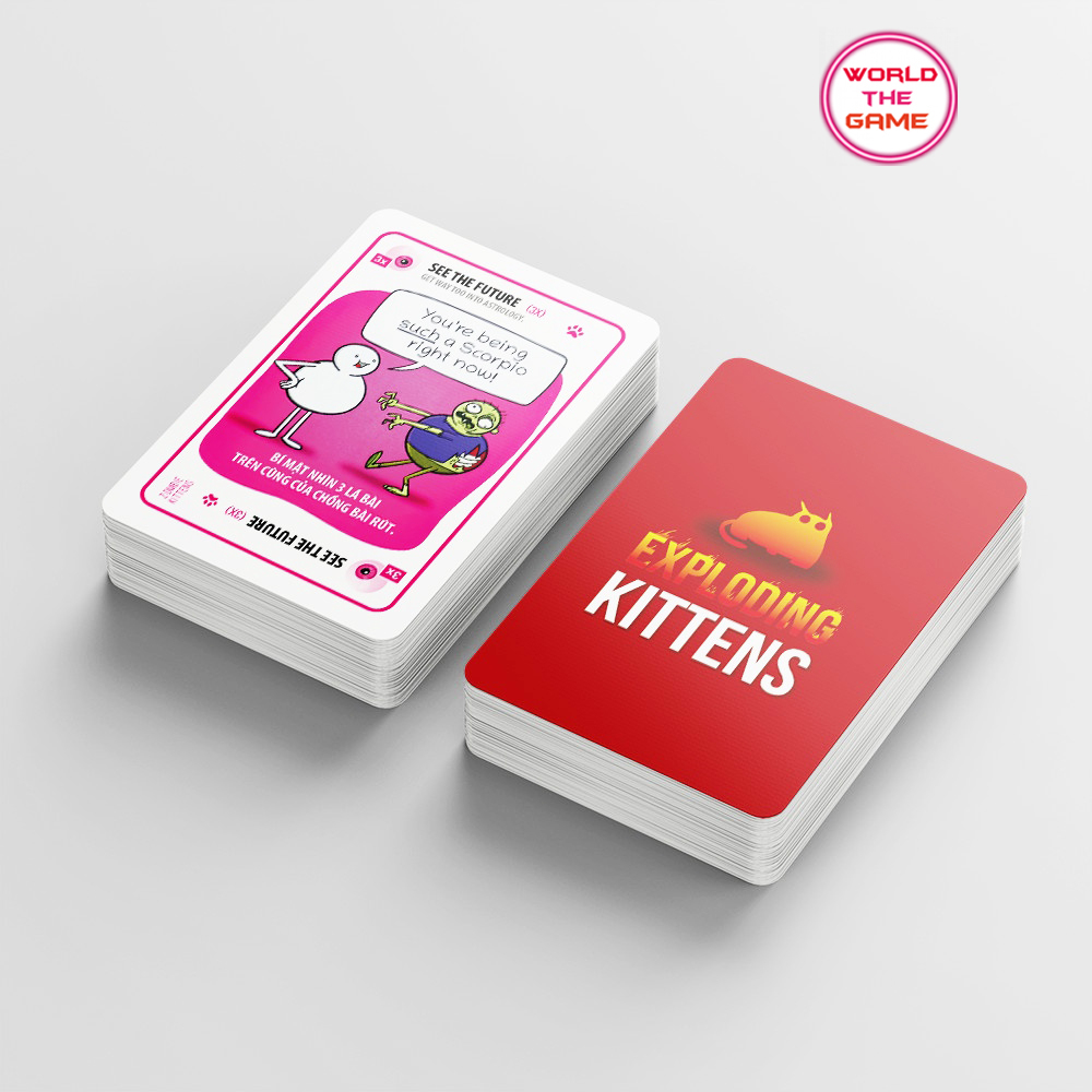 Mèo Nổ ZOMBIE KITTEN Việt Hóa Exploding kittens Zombie phiên bản mới