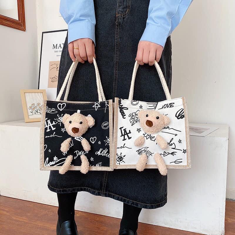 Túi dù  gấu mặt lồi 4 mẫu cute