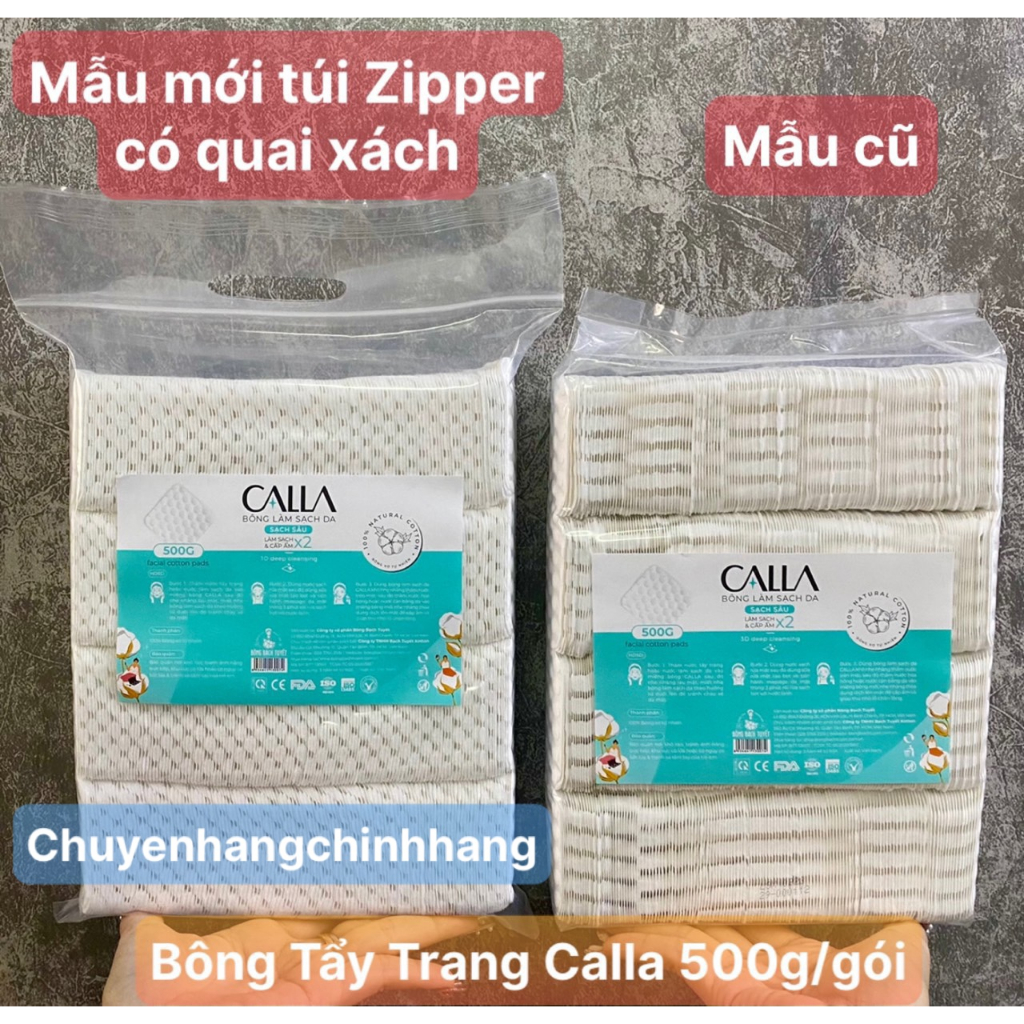 Bông Tẩy Trang Bạch Tuyết Hạt Massage Merilynn Gói 500g