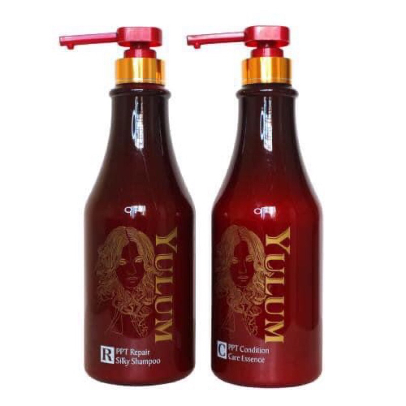 Cặp Dầu Gội Xả Yulum Phục Hồi Tóc Hư Tổn 750ml