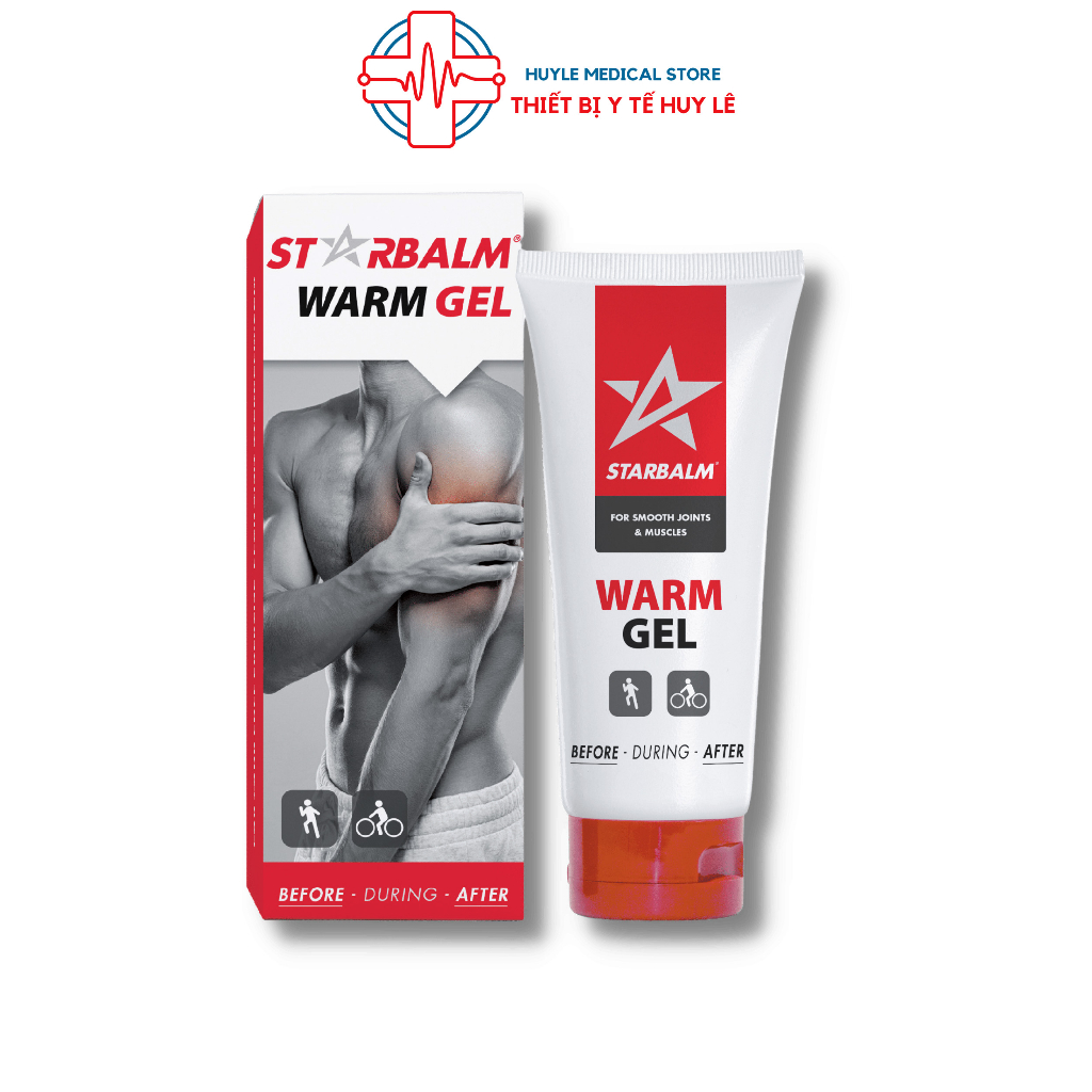 Gel làm nóng Starbalm Warm Gel 25ml 100ml giúp làm ấm nóng các vùng cơ tránh chấn thương vận động - Huy Le