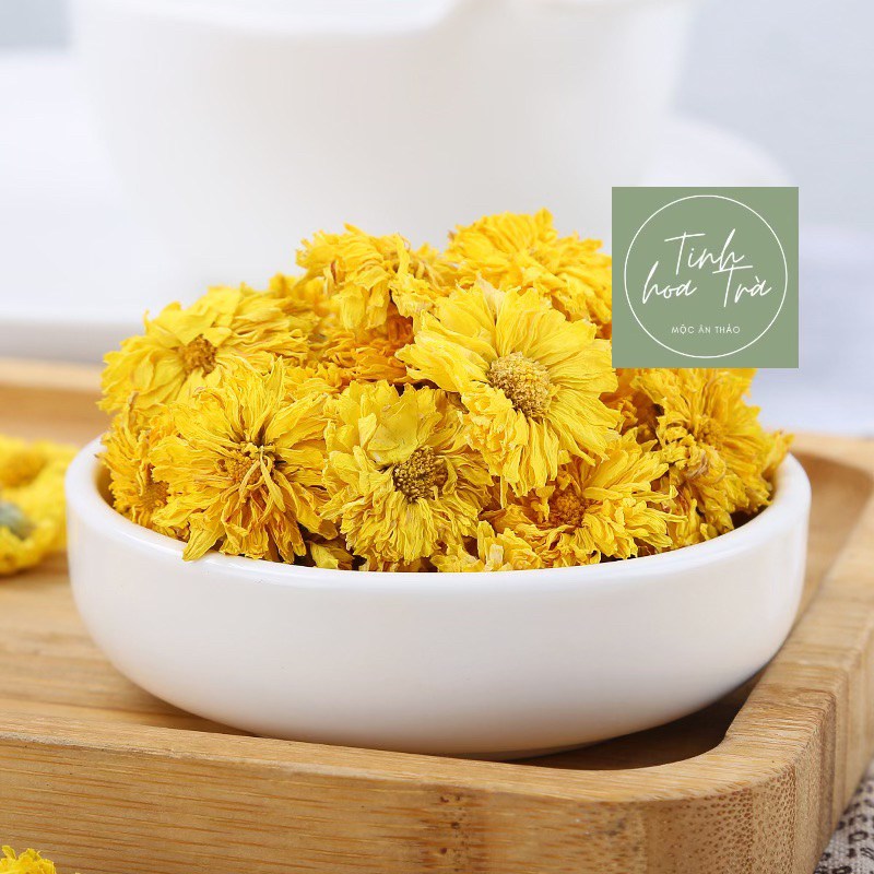 Trà HOA CÚC Vàng 50g 100 (Loại 2) hỗ trợ giấc ngủ, hạ đường huyết, làm dịu mẩn đỏ