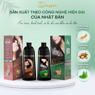 Số 1 nhật bản - combo 2 dầu gội nâu - dầu gội phủ bạc sin hair 500ml phủ nhanh trong 15 phút