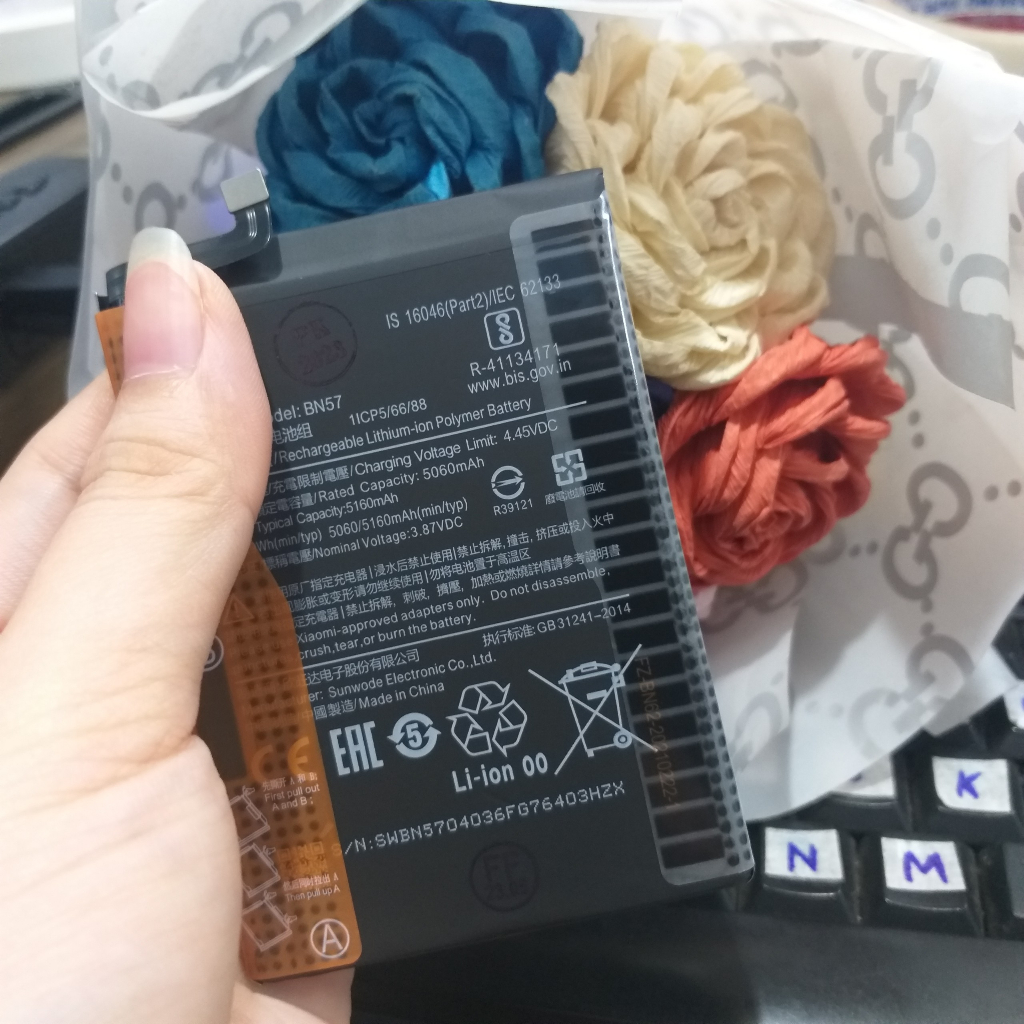 Pin Xiaomi POCO X3 Pro BN57 5160 mAh Pin Thay Thế CH