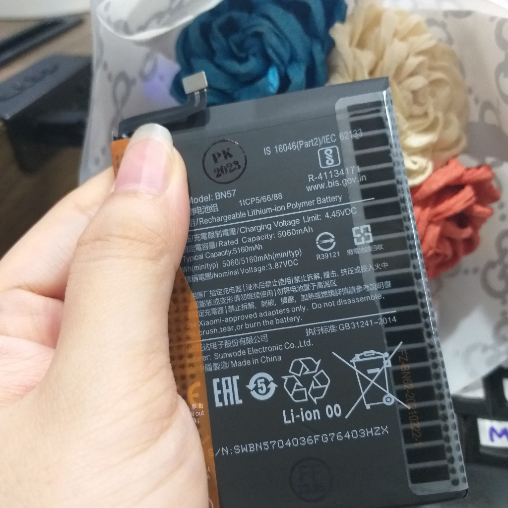 Pin Xiaomi POCO X3 Pro BN57 5160 mAh Pin Thay Thế CH