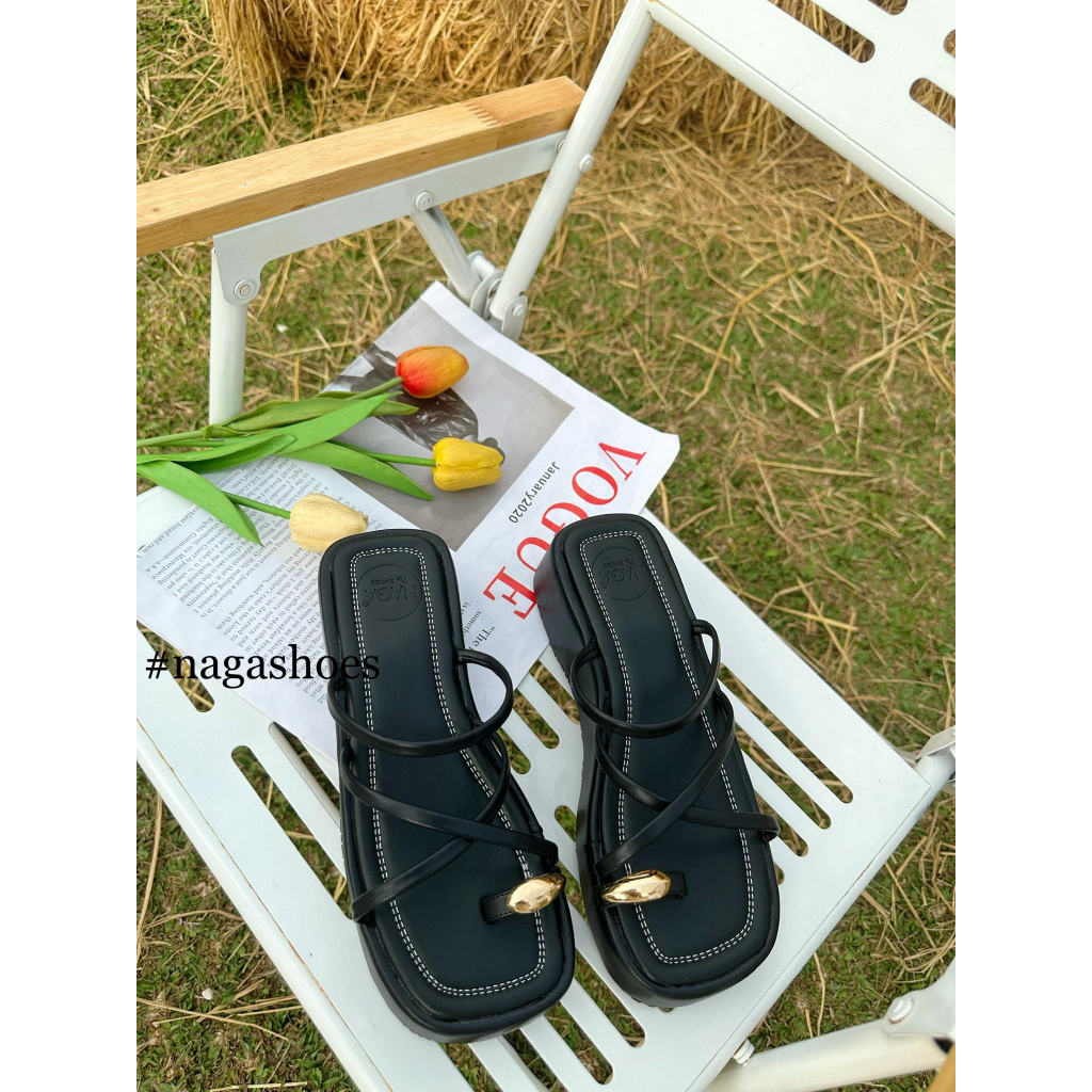 DÉP NAGASHOES QUAI DÂY XỎ NGÓN ĐÍNH PHỤ KIỆN 5P NAD257