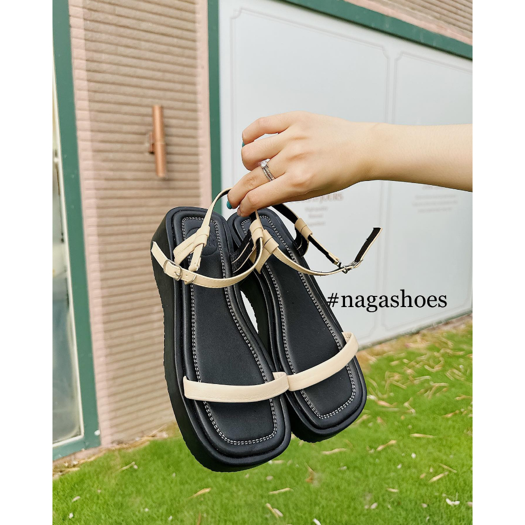 SANDAL NAGASHOES ĐẾ BÁNH MÌ QUAI DÂY BASIC 5P NAS234