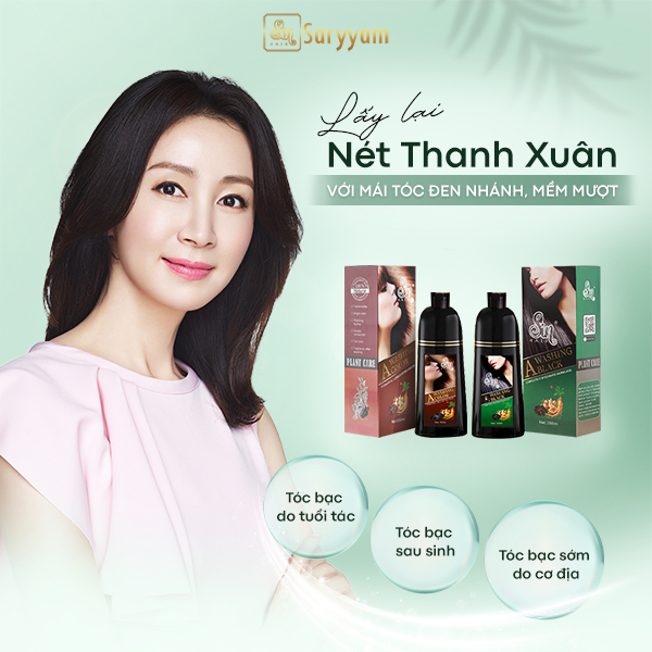 Dầu Gội Phủ Bạc SIN HAIR Màu Đen Không Hoá Chất,Chiết Xuất Nhân Sâm Phủ Bạc Ngay Lần Đầu Tiên Chai 500ml