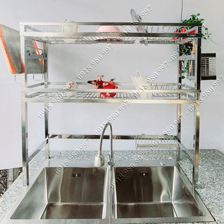 Kệ để chén dĩa trên chậu rửa - kệ để chén đĩa thông minh trên bồn rửa bát