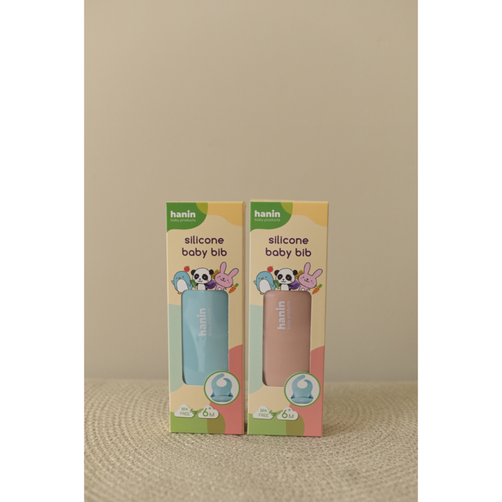 Yếm Máng Ăn Dặm Silicon Hanin Baby chính hãng - Siêu mềm, dày dặn , an toàn cho bé
