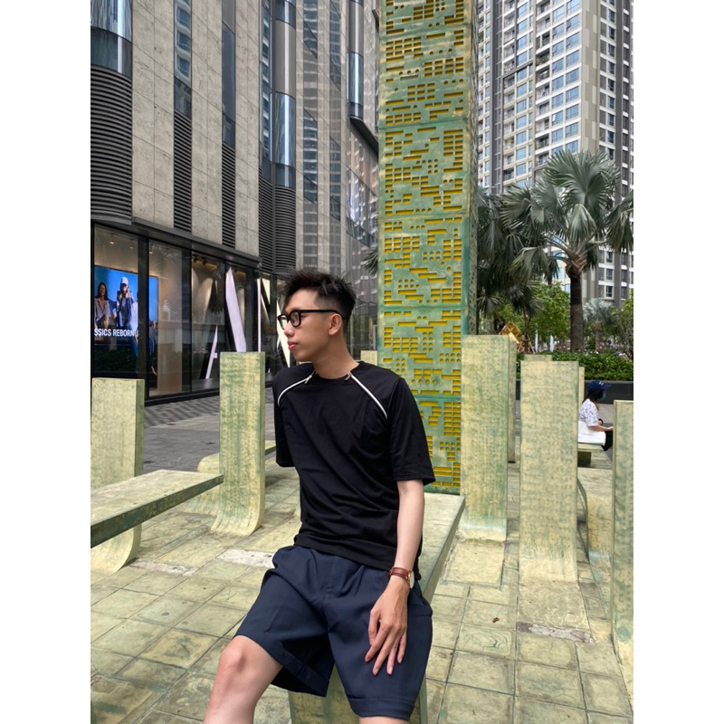 Áo Thun phối 2 zip Unisex