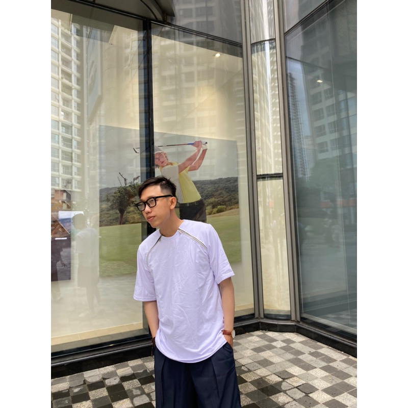 Áo Thun phối 2 zip Unisex