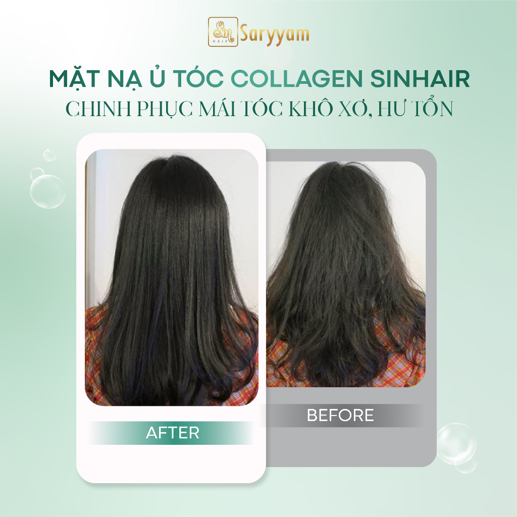 Mặt Nạ Tóc Sin Hair Phục Hồi Chuyên Sâu | Dành cho tóc hư tổn sau khi sử dụng hóa chất Uốn, Ép, Nhuộm