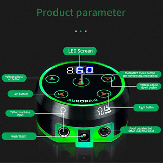 Nguồn AURORA-2 ✌️ ổn áp máy pen ✌️máy phun xăm các loại ✌️có màn hình led cảm ứng