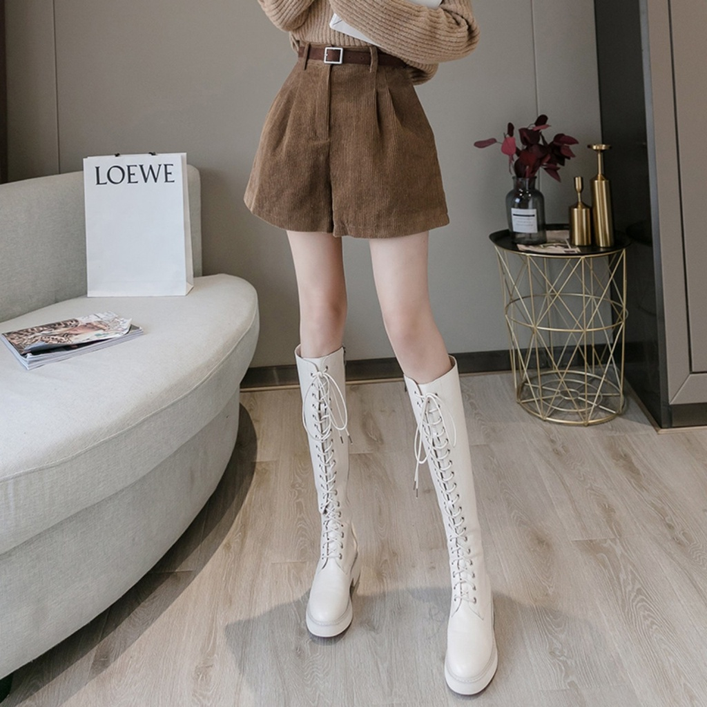 Quần Short Nhung Tăm Cao Cấp, Quần Sooc Nữ Lưng Cao Hách Dáng Siêu Đẹp