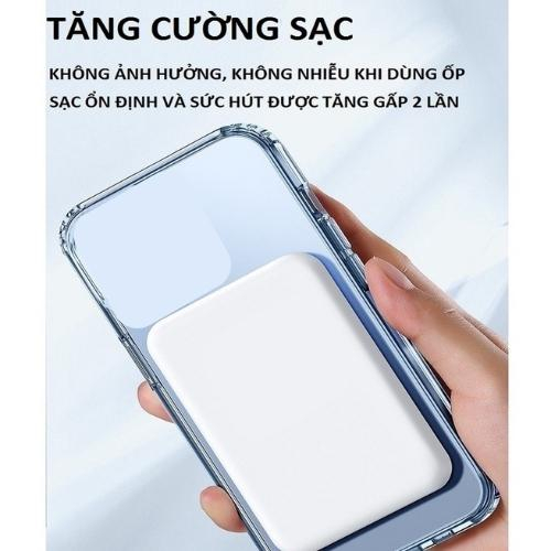Sạc dự phòng không dây từ tính 5000mAh, 10000mAh, lực hút mạnh sạc nhanh chuẩn PD không nóng máy, bảo hành 12 tháng