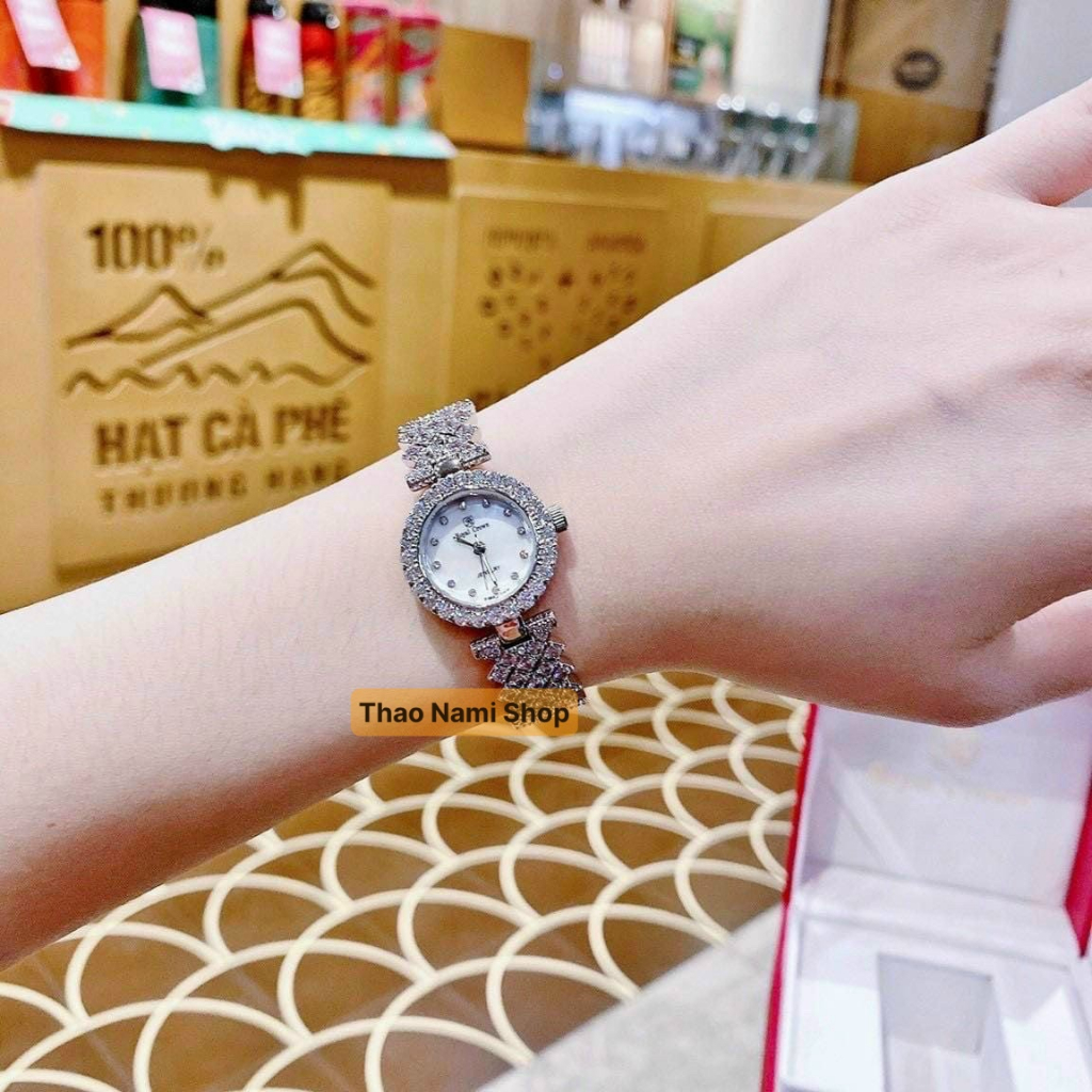 Đồng hồ nữ dây kim loại Royal, đồng hồ nữ kim loại dây lắc mặt nhỏ sz26mm nhẹ nhàng nữ tính siêu xinh -ThaoNami