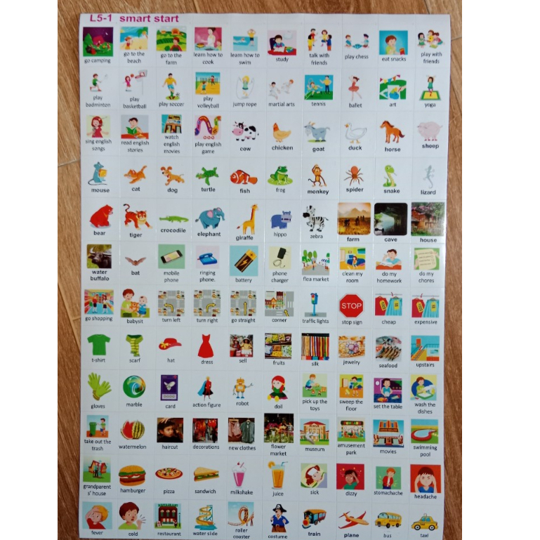 Smart star 5 - Sticker từ vựng tiếng anh lớp 5 - Giáo cụ dạy học