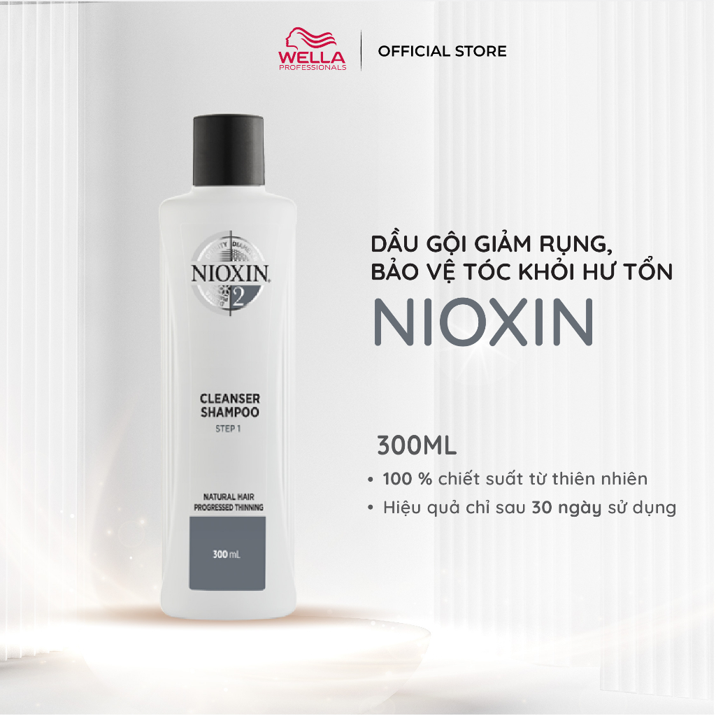 Dầu gội cải thiện tóc thưa rụng hiệu quả sau 30 ngày Nioxin Cleanser Shampoo 300ml/1000ml