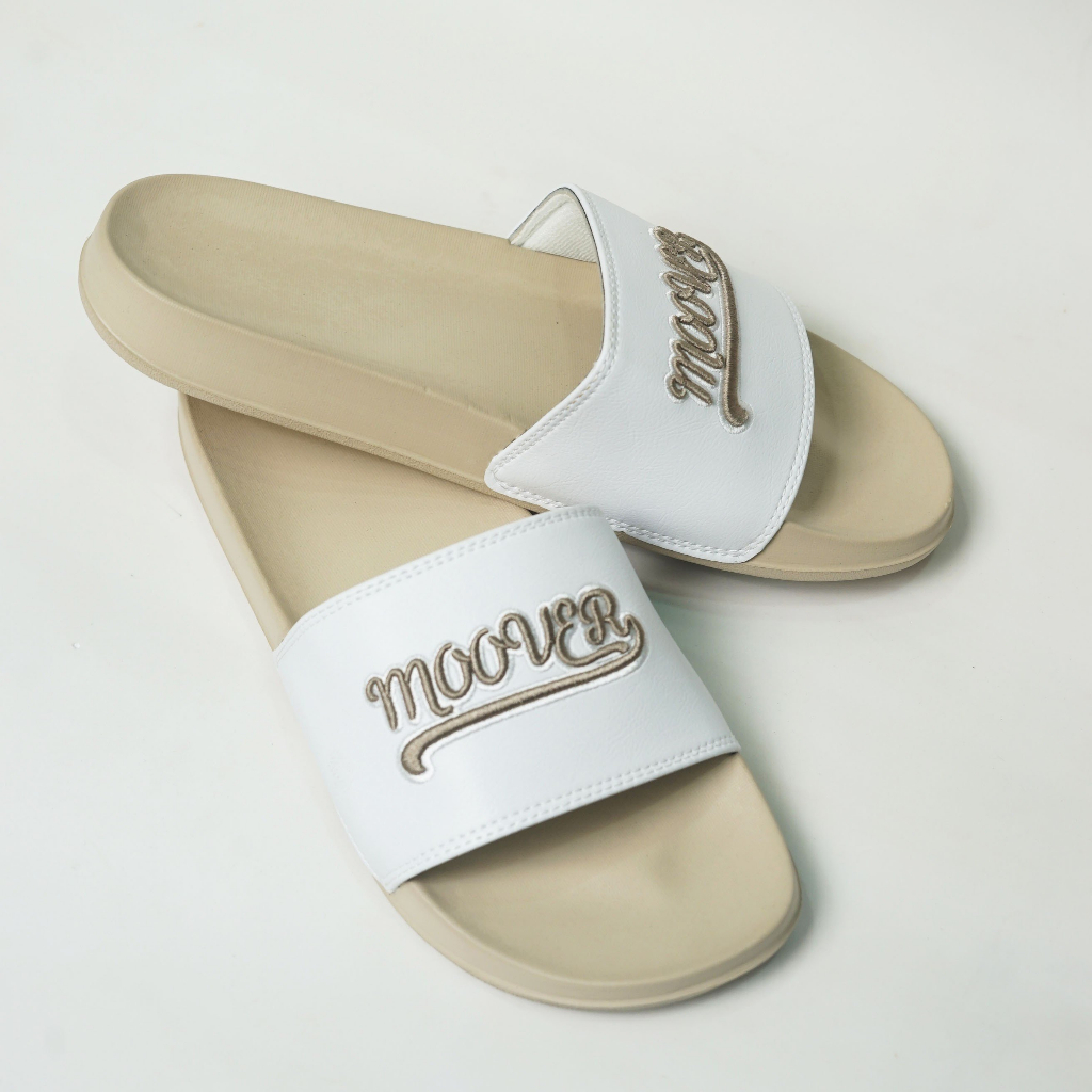 Dép quai ngang MOOVER CÁ TÍNH NAM NỮ THÊU 3D